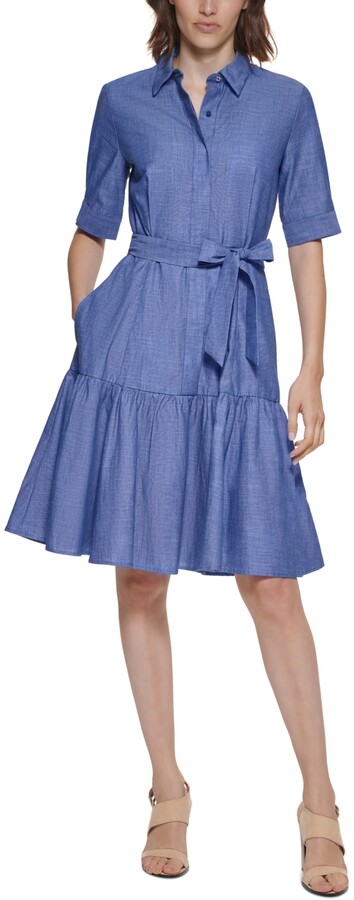 Calvin Klein Women's Denim Dresses | ShopStyle