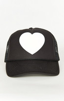 Thumbnail for your product : MUMU Mu Heart Trucker Hat ~ Black