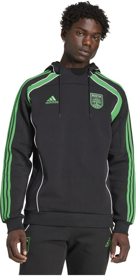 Adidas Men's Black Austin Fc 2025 Travel Pullover Hoodie