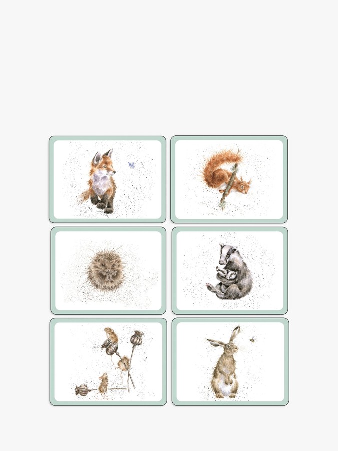 Wrendale Designs CorkBacked Woodland Wildlife Placemats ShopStyle
