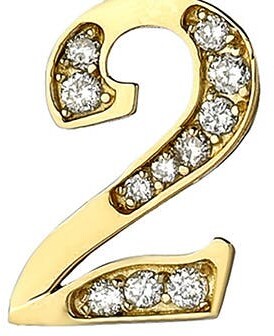 Mini Mini Jewels Diamond Number Pendant