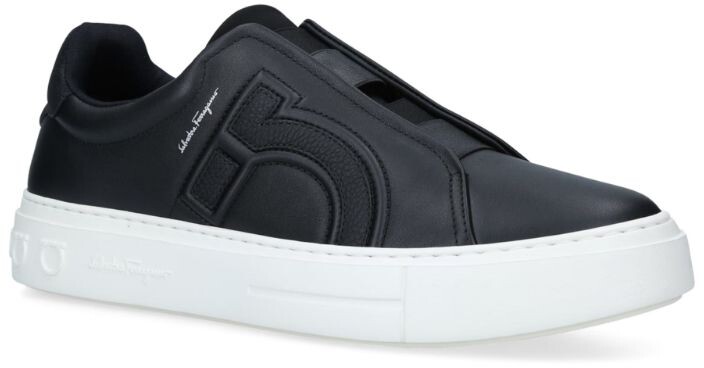 Ferragamo Leather Tasco Slip-On Sneakers - ShopStyle