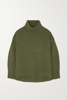 Arch4 + Net Sustain World's End Cashmere Turtleneck Sweater - Green