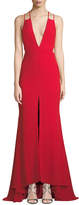 Thumbnail for your product : Fame & Partners Surreal Dreamer Deep V-Neck Gown