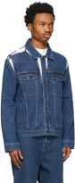 Thumbnail for your product : Y/Project Blue Denim Classic Peep Show Jacket