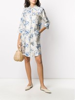 Thumbnail for your product : Alberto Biani Silk Floral Shirt Dress
