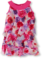 Thumbnail for your product : Children's Place Floral cascade ruffle dress