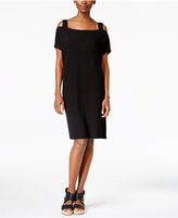 Thumbnail for your product : Eileen Fisher Jersey Cold-Shoulder Shift Dress