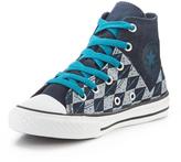 Thumbnail for your product : Converse Chuck Taylor All Star Stars and Bars Flag Hi Top Junior Plimsolls