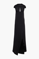 Thumbnail for your product : Roland Mouret Skylark Draped Hammered Silk-satin Gown