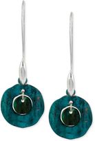 Thumbnail for your product : Robert Lee Morris Soho Silver-Tone Round Patina Long Drop Earrings