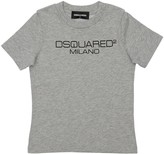 Thumbnail for your product : DSQUARED2 Logo Printed Cotton Jersey T-shirt