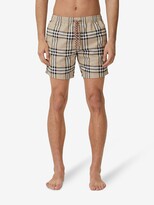 Thumbnail for your product : Burberry Check-Print Swimming Shorts