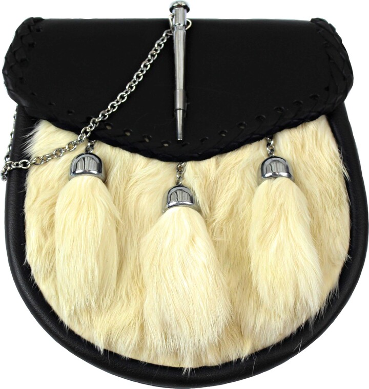 Black High Quality Sporran In USA With Enamel Buffalo Cantle - | Sporrans - Foto 10