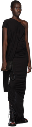 Rick Owens Lilies Black Single-Shoulder Gown