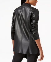 Thumbnail for your product : Bar III Faux-Leather Flyway Topper Jacket, Only at Macy's