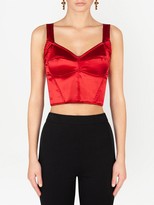 Thumbnail for your product : Dolce & Gabbana Satin Bustier Top