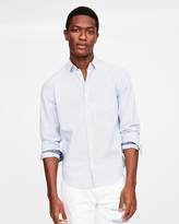 Thumbnail for your product : Express Classic Soft Wash Striped Button Collar Shirt
