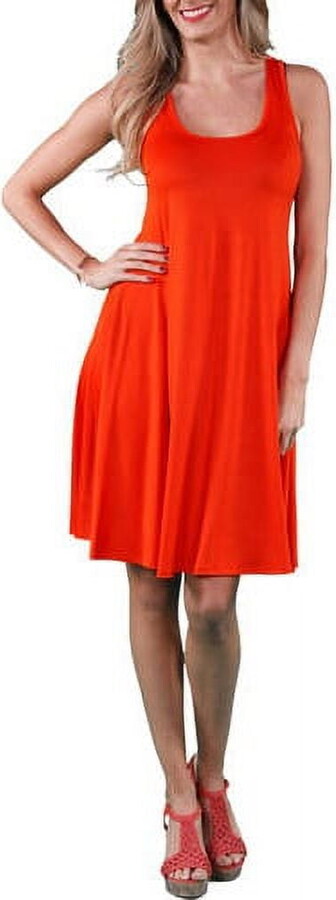 Women’s Sleeveless Tank Knee-Length Dress