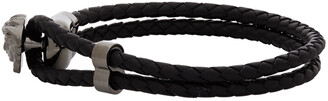 Versace Black & Gunmetal Medusa Bracelet