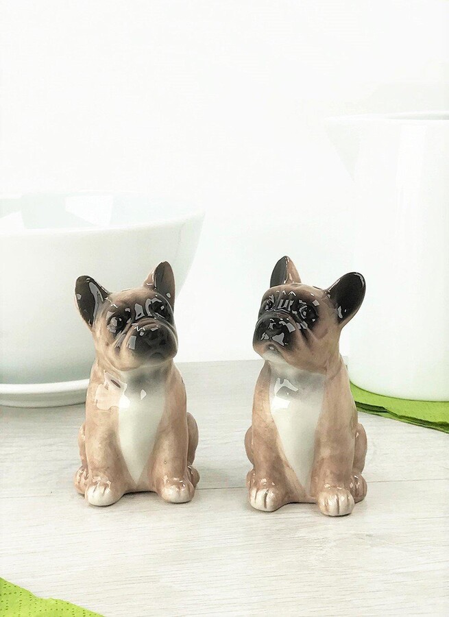 Animal Crackers French Bulldog Ceramic Salt & Pepper Shaker Set ShopStyle