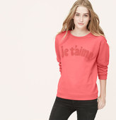 Thumbnail for your product : LOFT Petite Je t'aime Sweatshirt