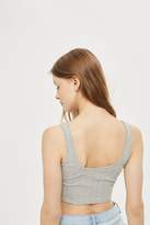 Thumbnail for your product : Topshop Ribbed Crop Vest Top