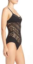Thumbnail for your product : Robin Piccone Mia Crochet One-Piece Swimsuit