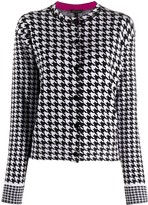 Thumbnail for your product : Escada Houndstooth Jersey Cardigan