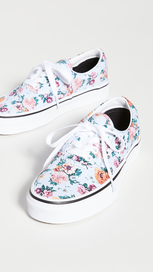 pink floral vans