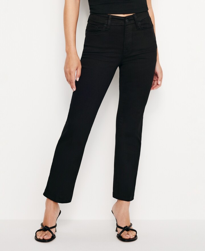 Good American Petite Never Fade Good Straight Jeans