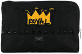 Thumbnail for your product : Dolce & Gabbana royal crown patch clutch
