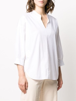 Peserico Relaxed-Fit Brass-Embellished Blouse