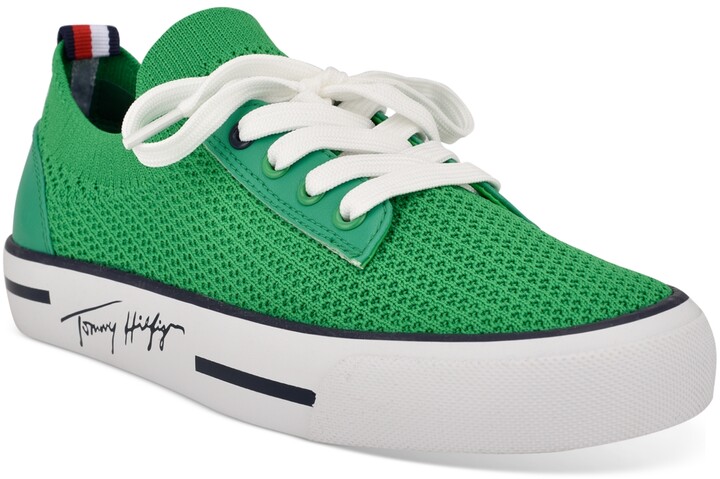tommy hilfiger green sneakers