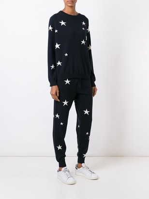 Chinti and Parker Cashmere Slouchy Star Intarsia Sweater