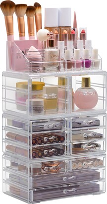 Sorbus Cosmetic Makeup and Jewelry Storage Case Holder