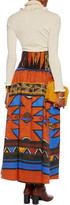 Thumbnail for your product : Stella Jean Printed Cotton-Blend Midi Skirt