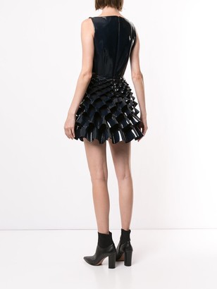 Dion Lee Ruffle Fitted Mini Dress