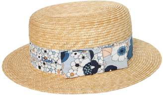 Chloé Straw Hat With Printed Hatband