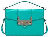 Thumbnail for your product : Milly Bryant Leather Flap Crossbody Bag, Turquoise