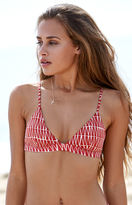 Thumbnail for your product : RVCA Triangle Row Fixed Triangle Bikini Top