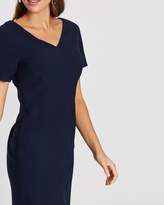 Thumbnail for your product : Banana Republic Lightweight Wool V-Back Dress