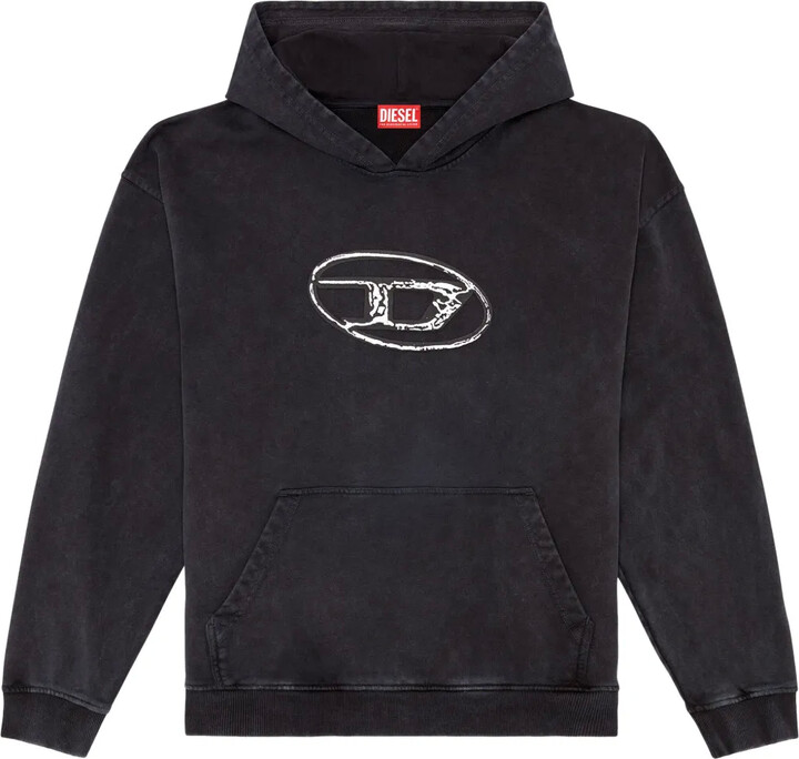 S-Boxt logo-print cotton hoodie