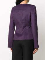 Thumbnail for your product : Gianfranco Ferré Pre-Owned 1990s Collarless Slim-Fit Jacket