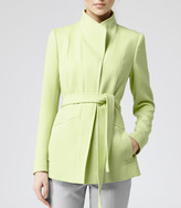 Thumbnail for your product : Reiss Chianti PLEATED BACK BELTED JACKET