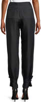 Thumbnail for your product : Slim Silk Pants with Tie Cuffs