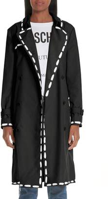 Moschino Dotted Line Trench Coat