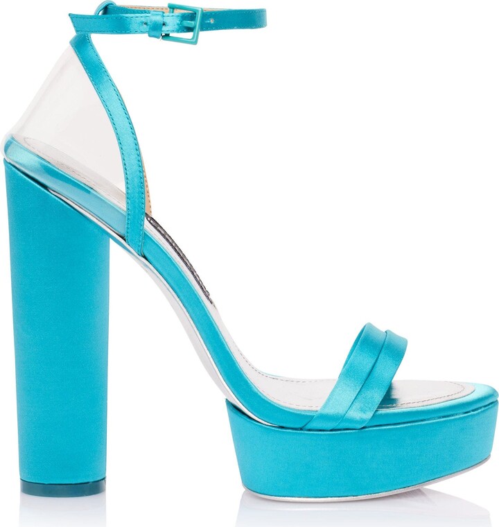 JESSICA RICH Love Platform Sandal from Jessica Rich! An eye-catching new spin on the bestselling platform sandal brings sleek, monochromatic metallic to the comfort of a block heel