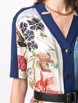 Thumbnail for your product : Ferragamo Belted Floral-Print Dress