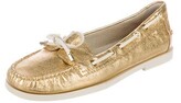 Thumbnail for your product : Michael Kors Metallic Boat Shoes